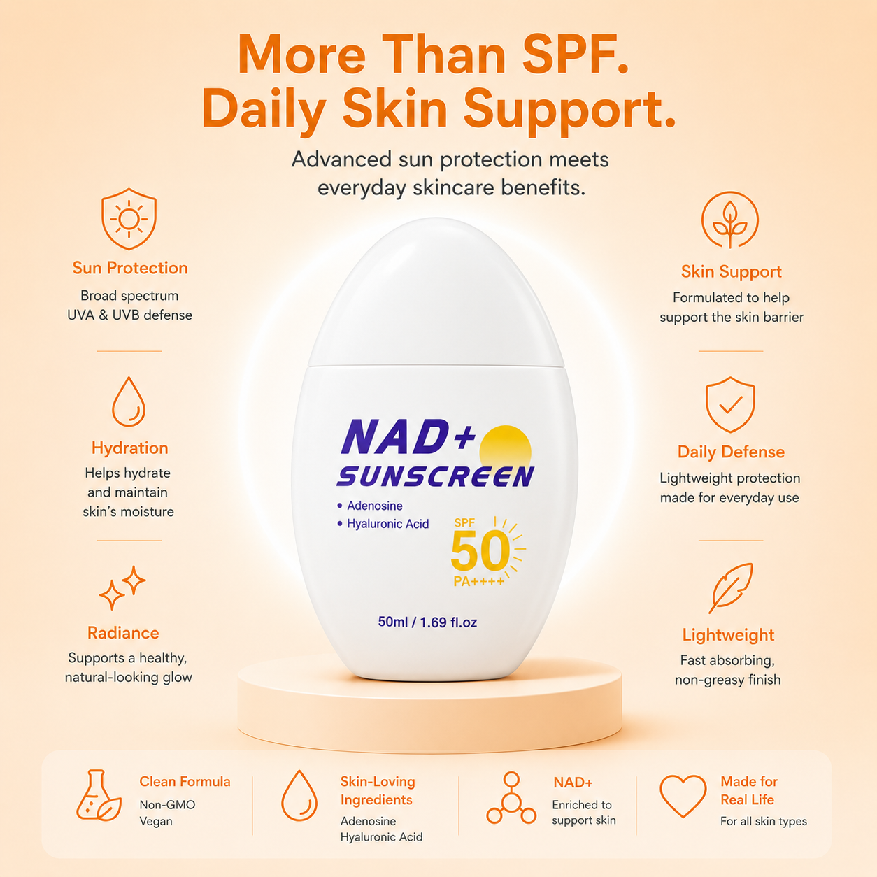 Laurel NAD+ Sunscreen SPF 50+