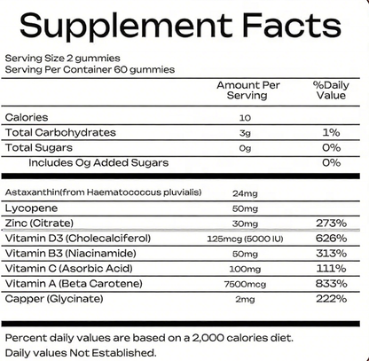 The Daily Skin Glow System - Astaxanthin Gummies